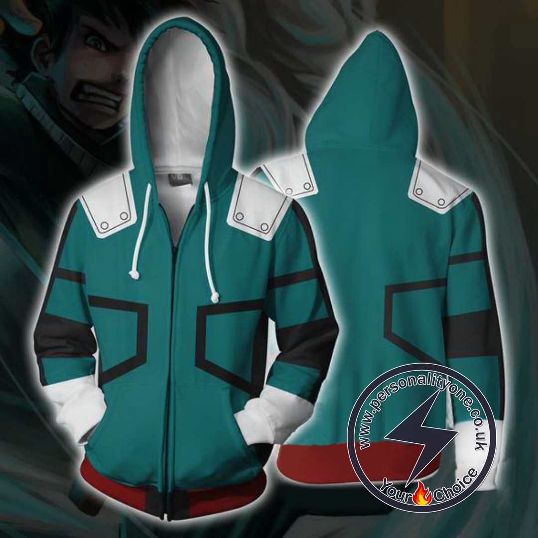 My Hero Academia Izuku Midoriya Jacket Zip Up Hoodie